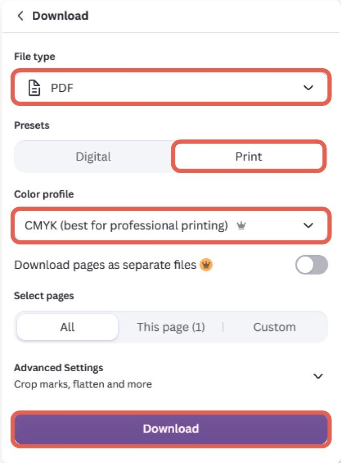 Image of a screen with multiple selections highlighted.
