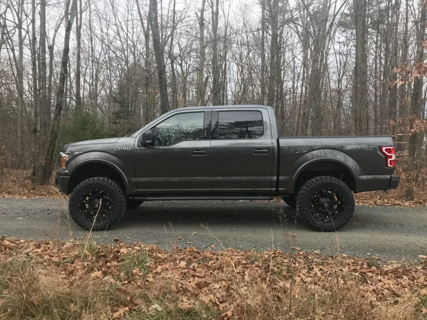 side of Ford truck