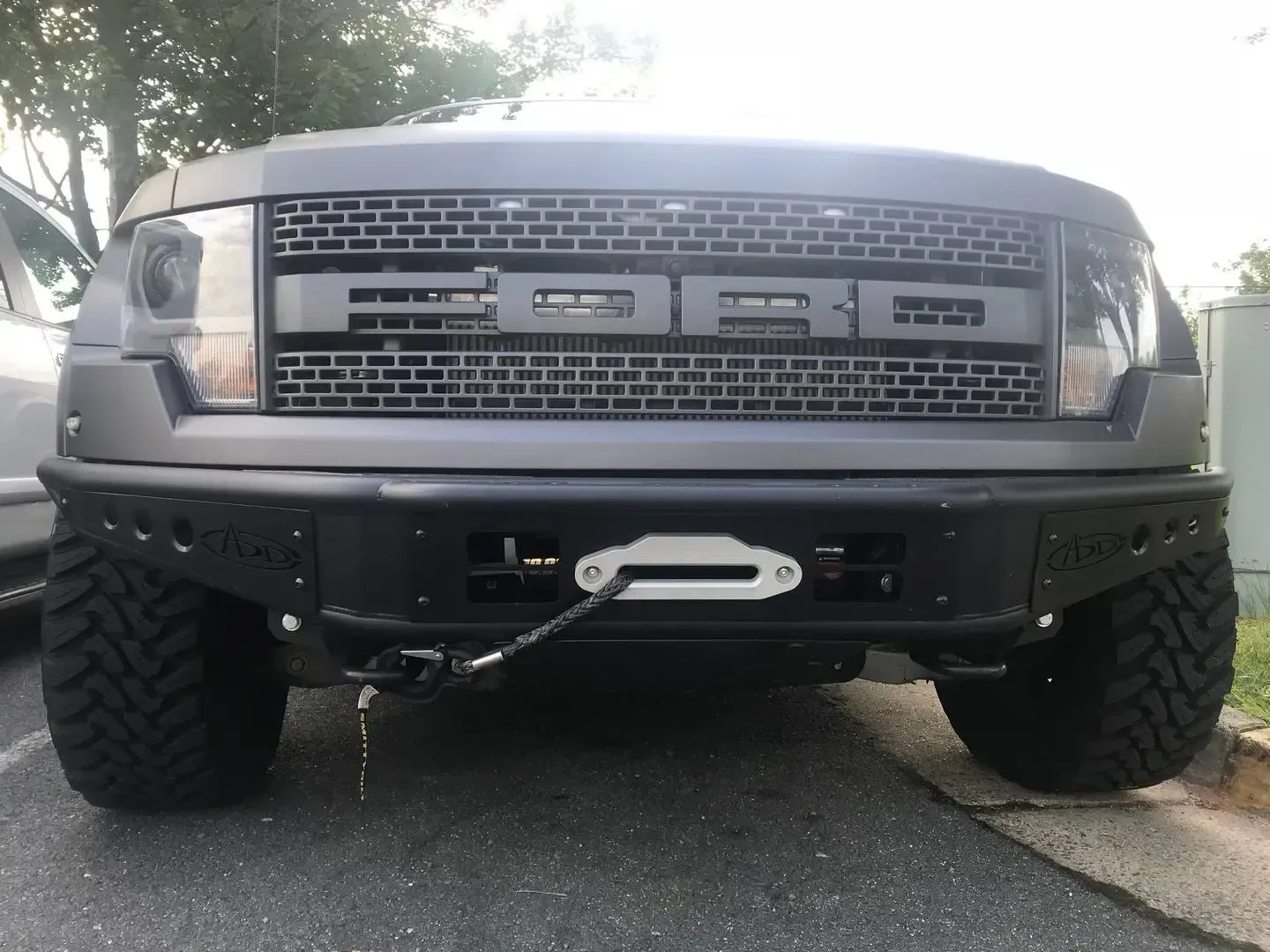 front of Ford truck