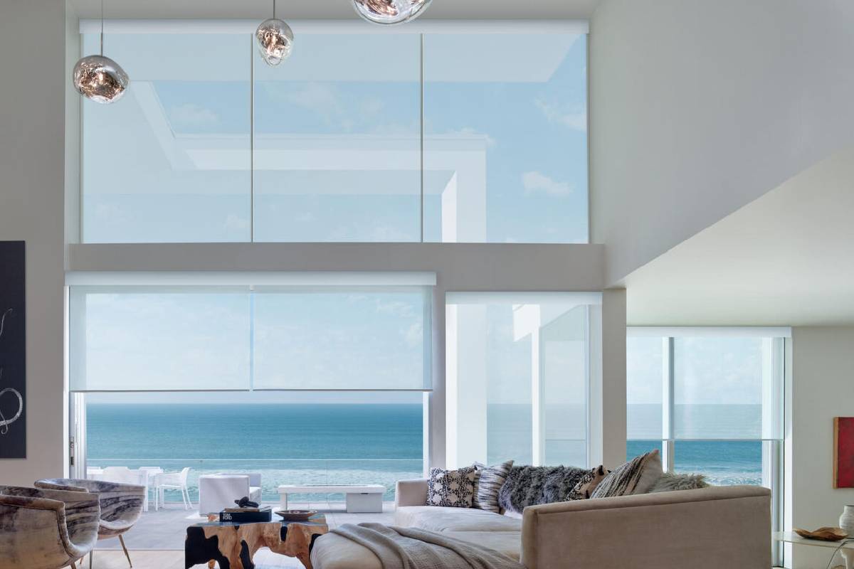 Roller & solar shades, Hunter Douglas Designer Screen Shades, blackout shades, banded shades near Boerne, Texas (TX)