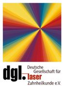 A colorful logo for deutsche gesellschaft fur zahnheilkunde e.v.