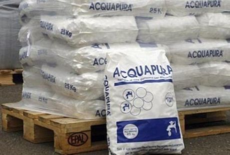 Sacchi di sale addolcitore d'acqua