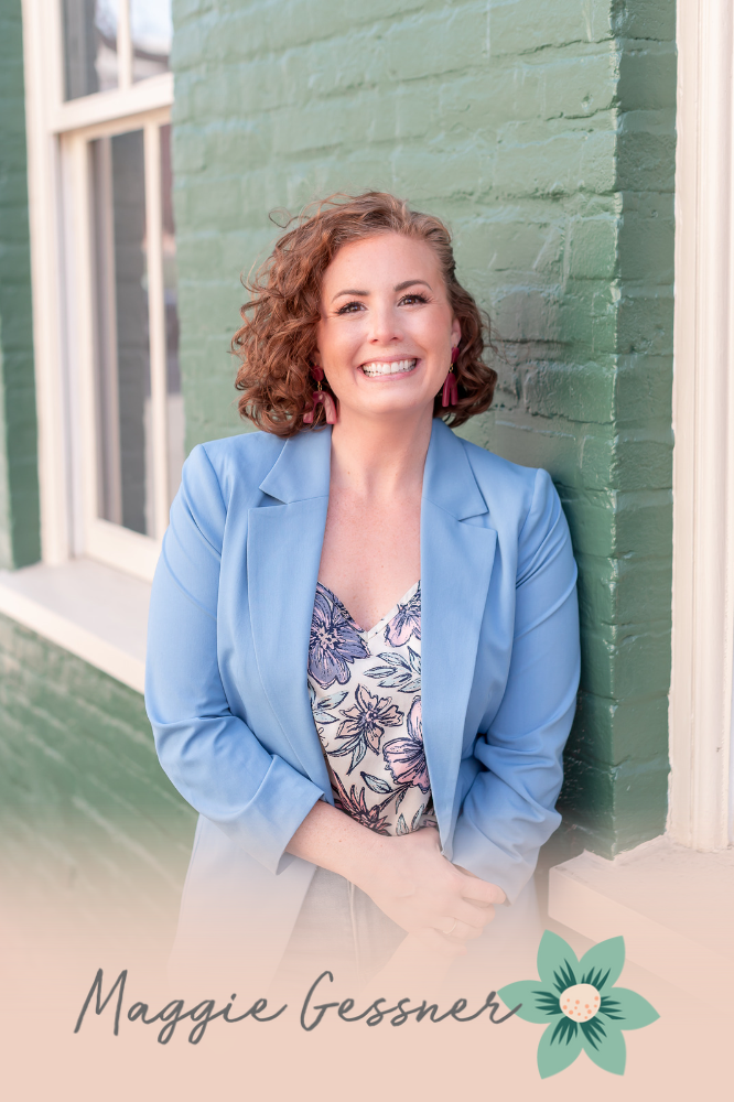A woman in a blue jacket is leaning against a green brick wall. A woman in a blue jacket is leaning against a green brick wall.