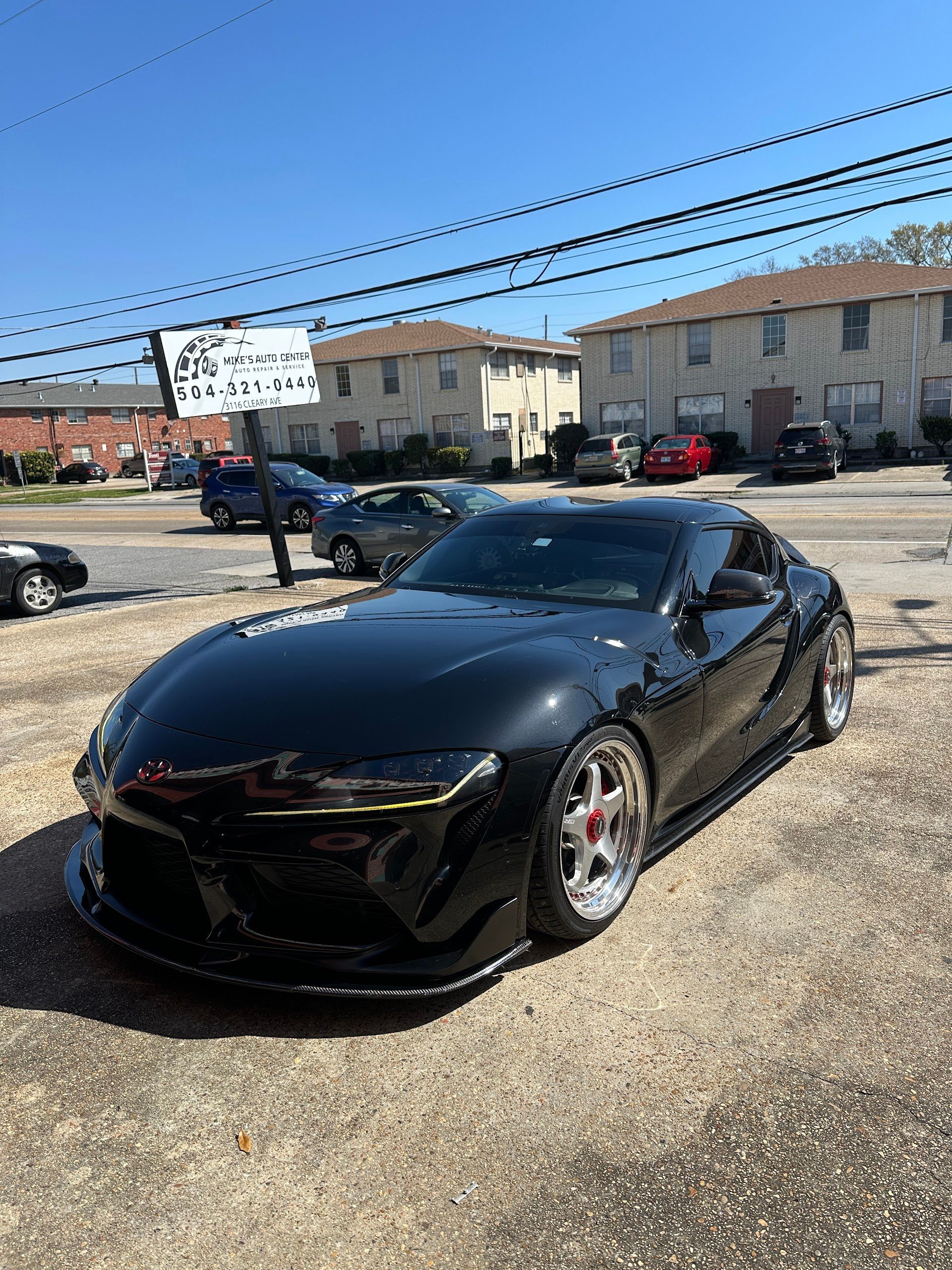 Black Toyota Supra Sports Car Parked | Mike's Auto Center