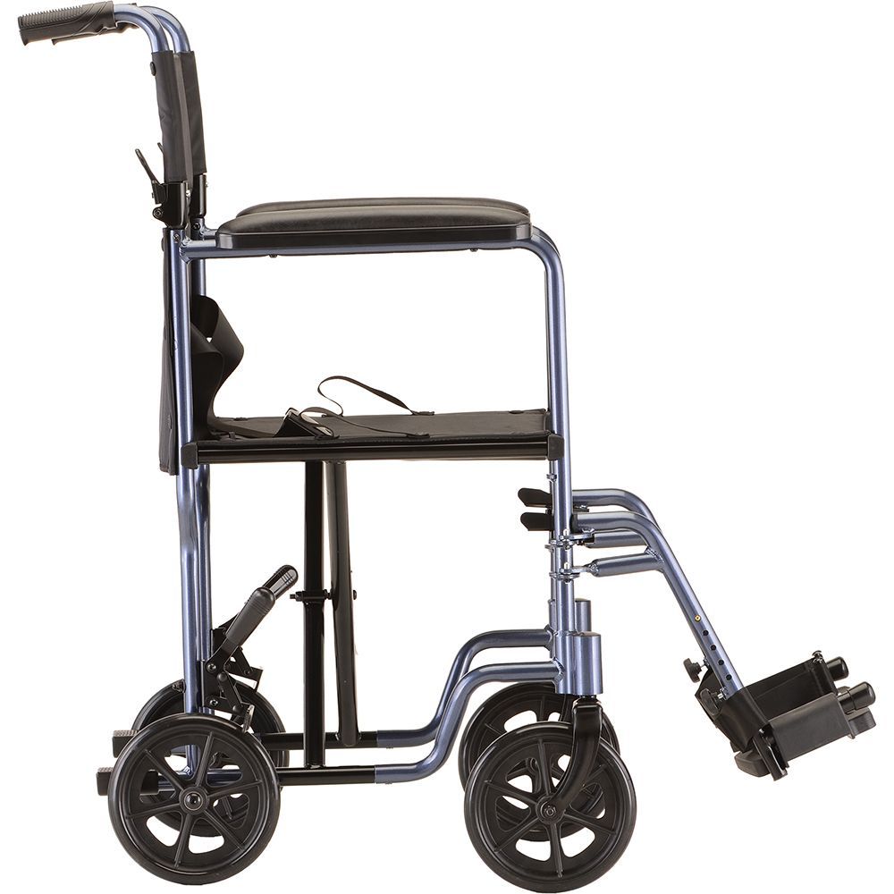 Black Nova lightweight wheelchair.