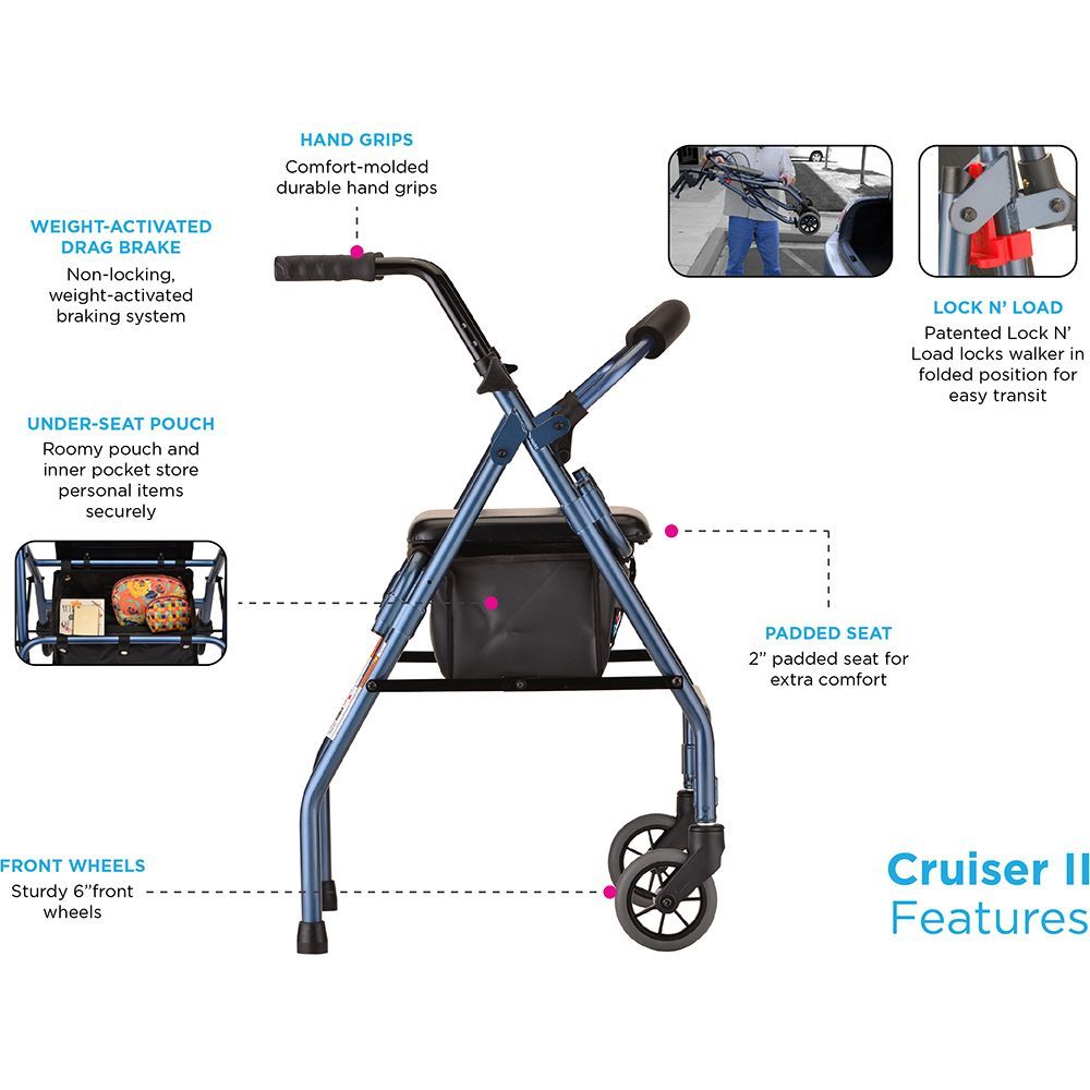 Nova Cruiser rolling walker.