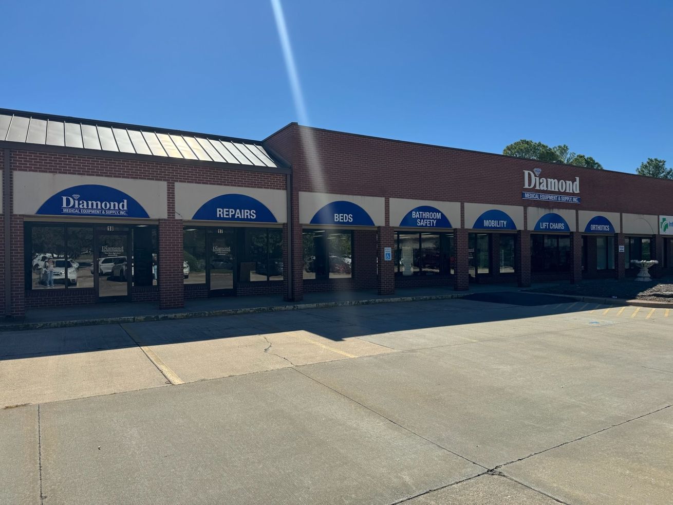 Diamond Medical Equipment & Supplies showroom.