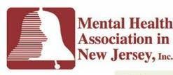 Mental Health Association in New Jersey, Inc. logo with maroon bell and profile icon