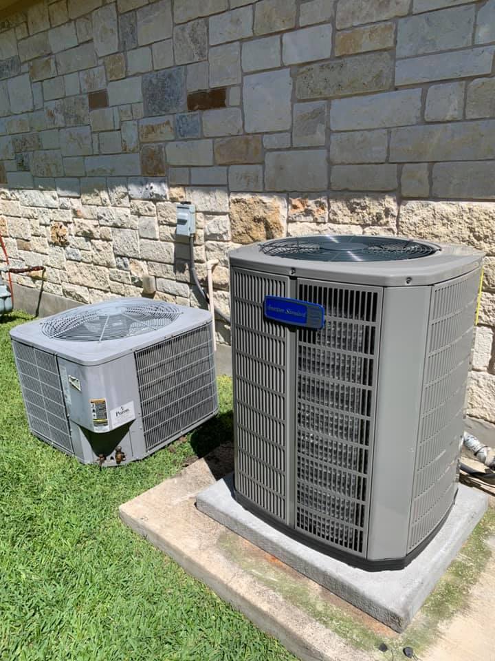 HVAC System outside of residential house