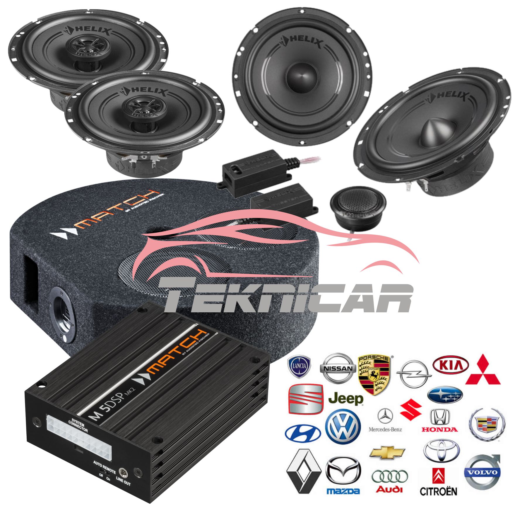 Equipo sonido Match Helix con subwoofer