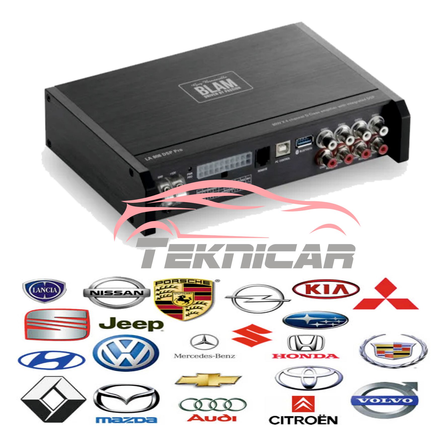 Amplificador Blam Audio LA-808DSP