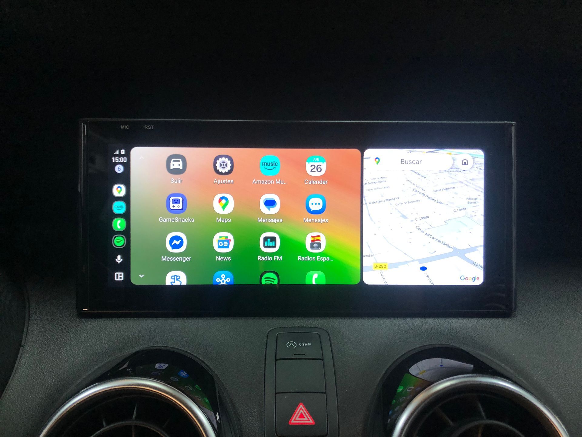Pantalla android 10,25 audi A1 8X
