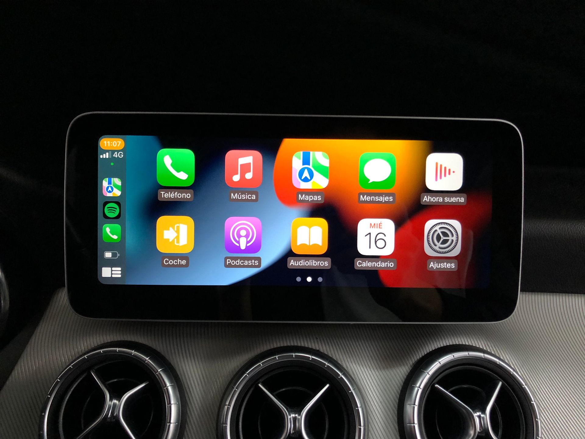 Pantalla android 10,25 Mercedes