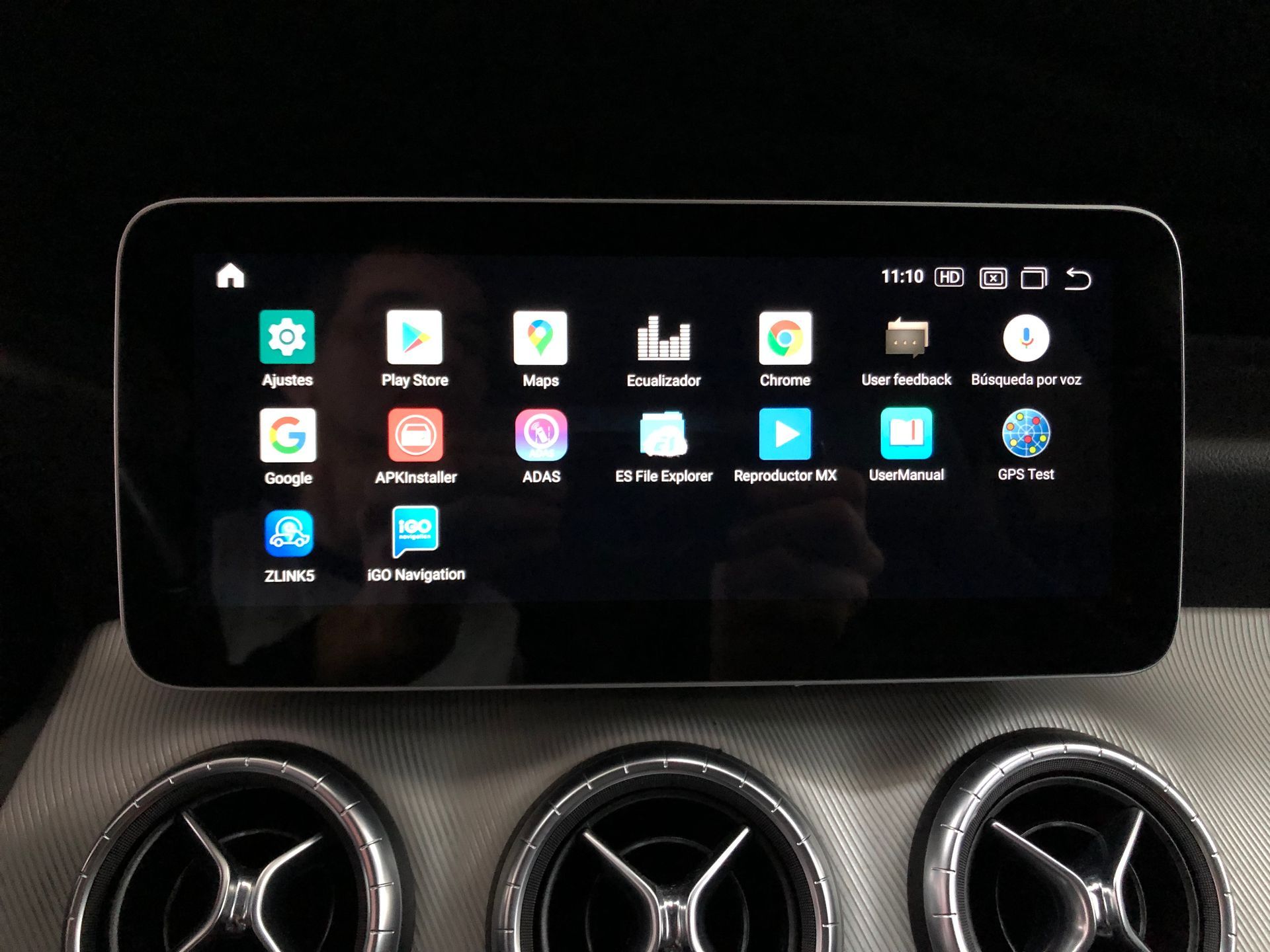 Pantalla android 10,25 Mercedes