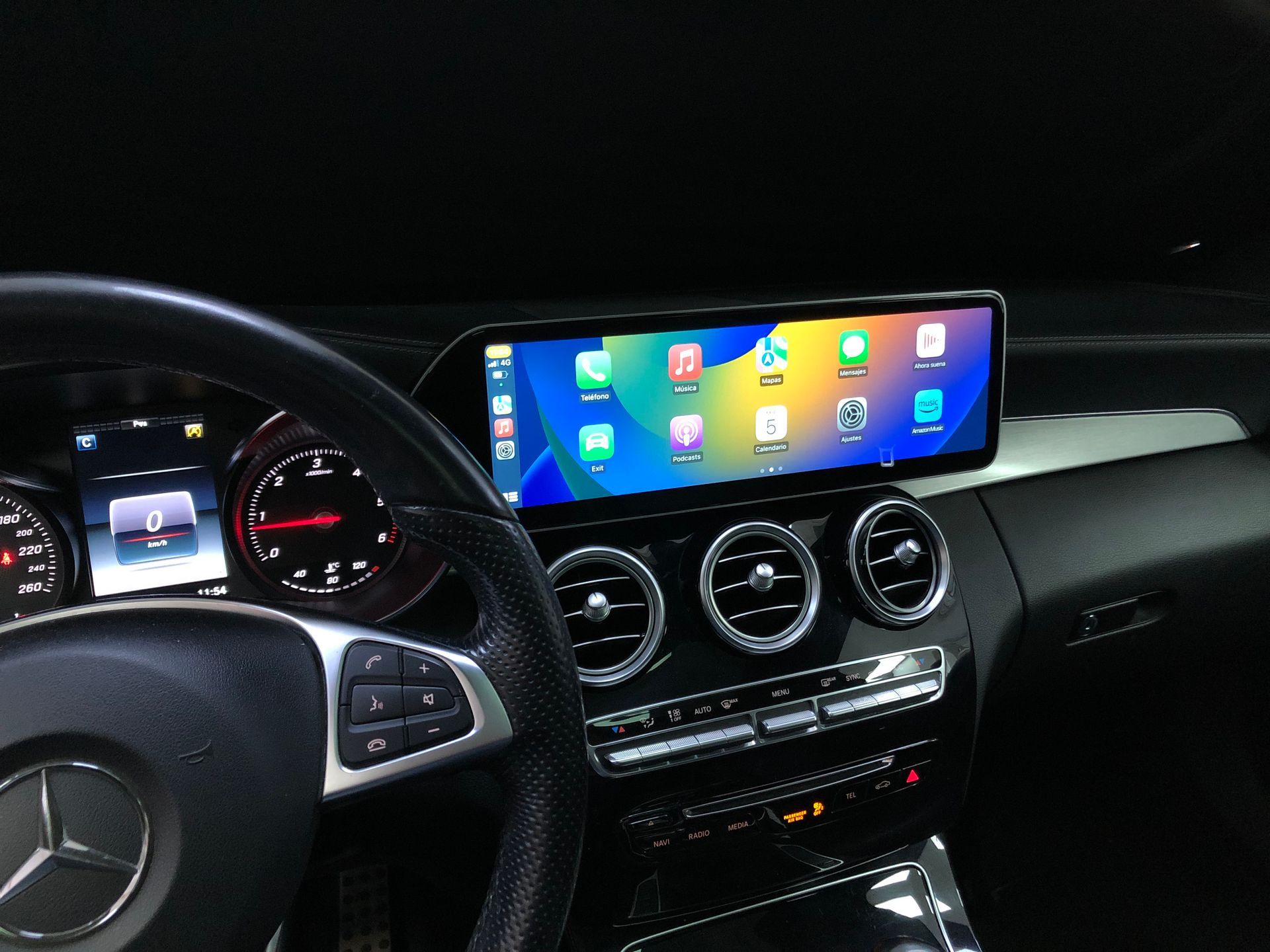 Pantalla android 15 Mercedes c y glc