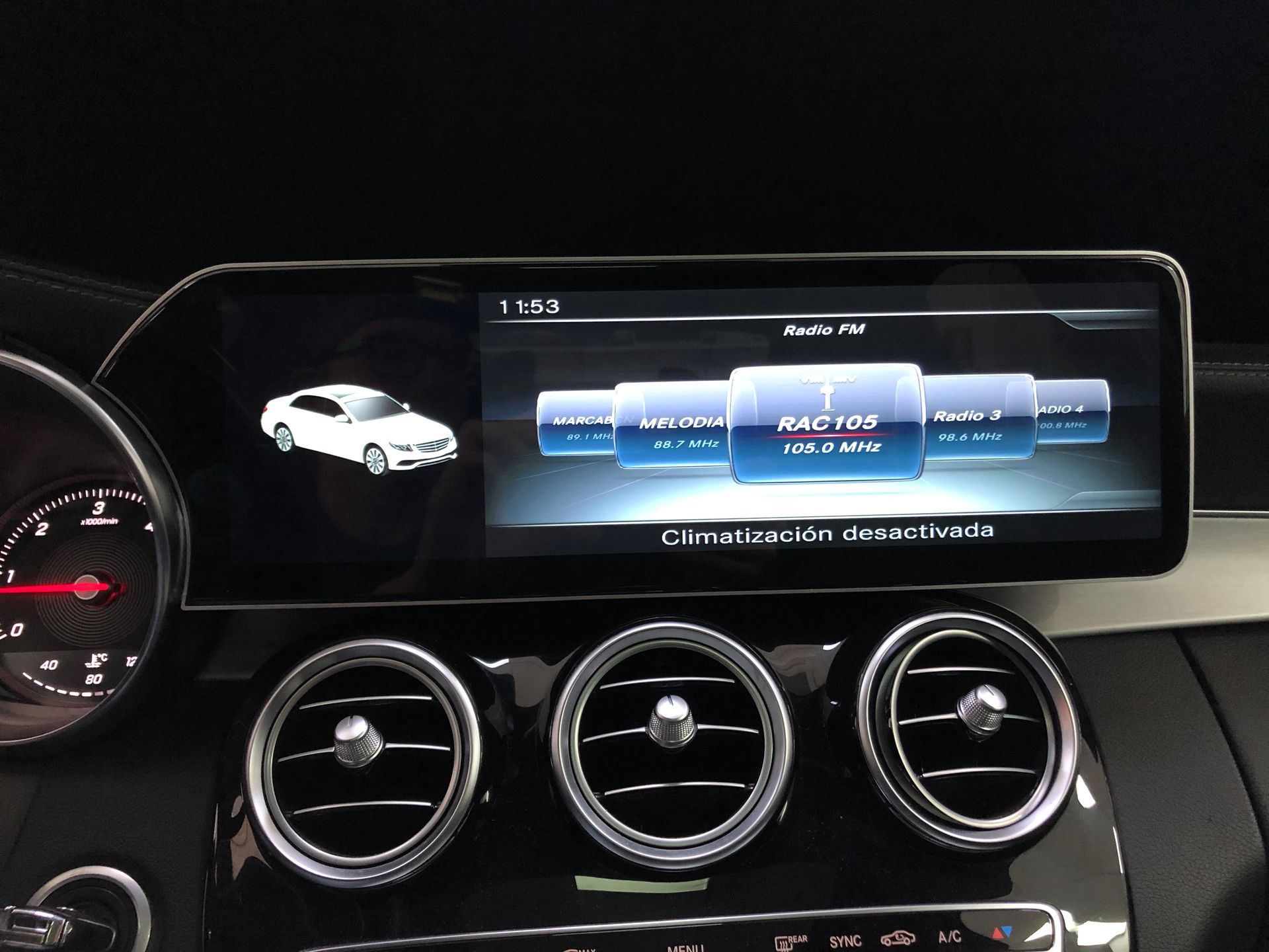 Pantalla android 15 Mercedes c y glc
