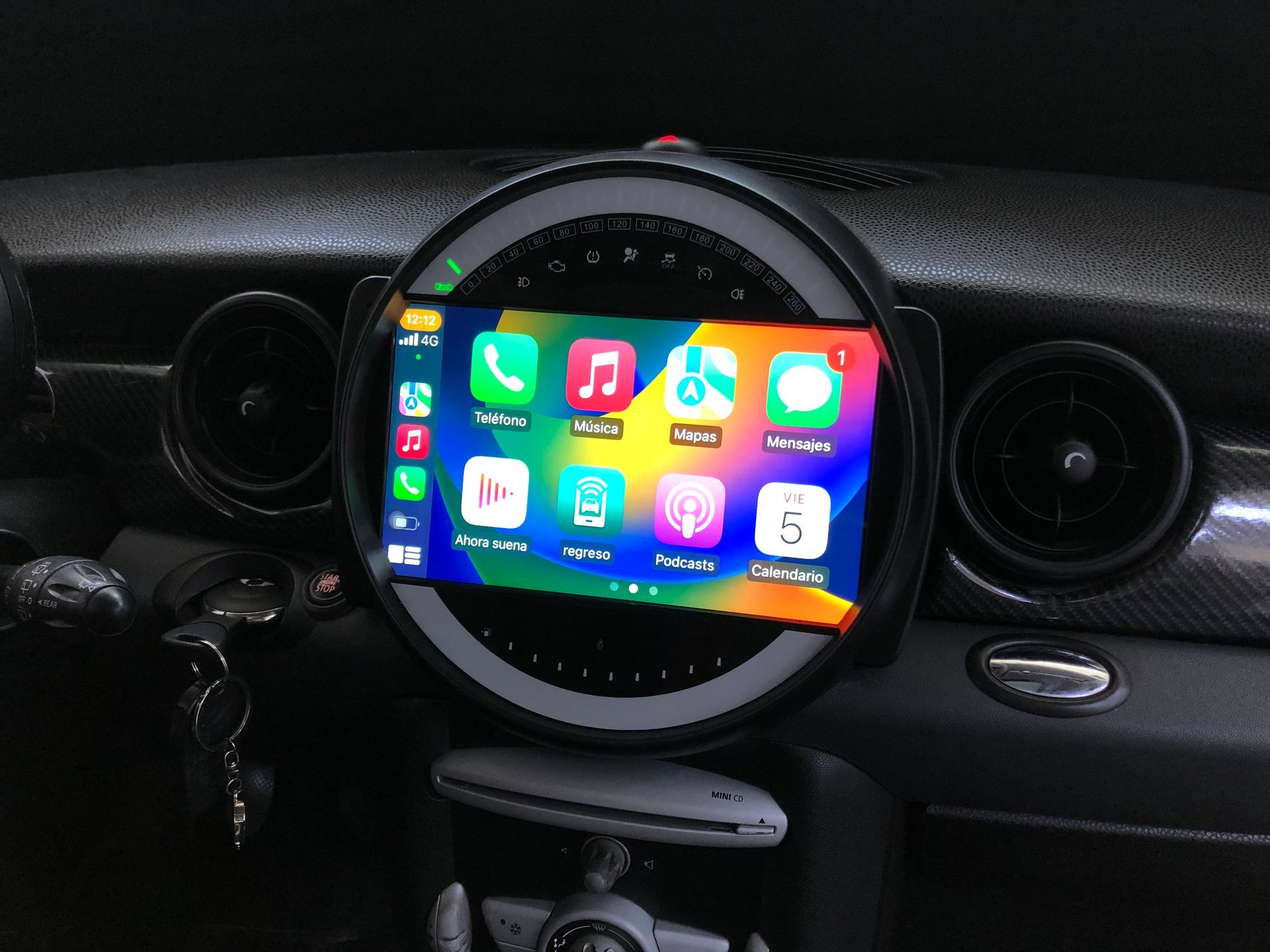 Pantalla android 9 MINI R55, R56 y R57 (2006-2014)