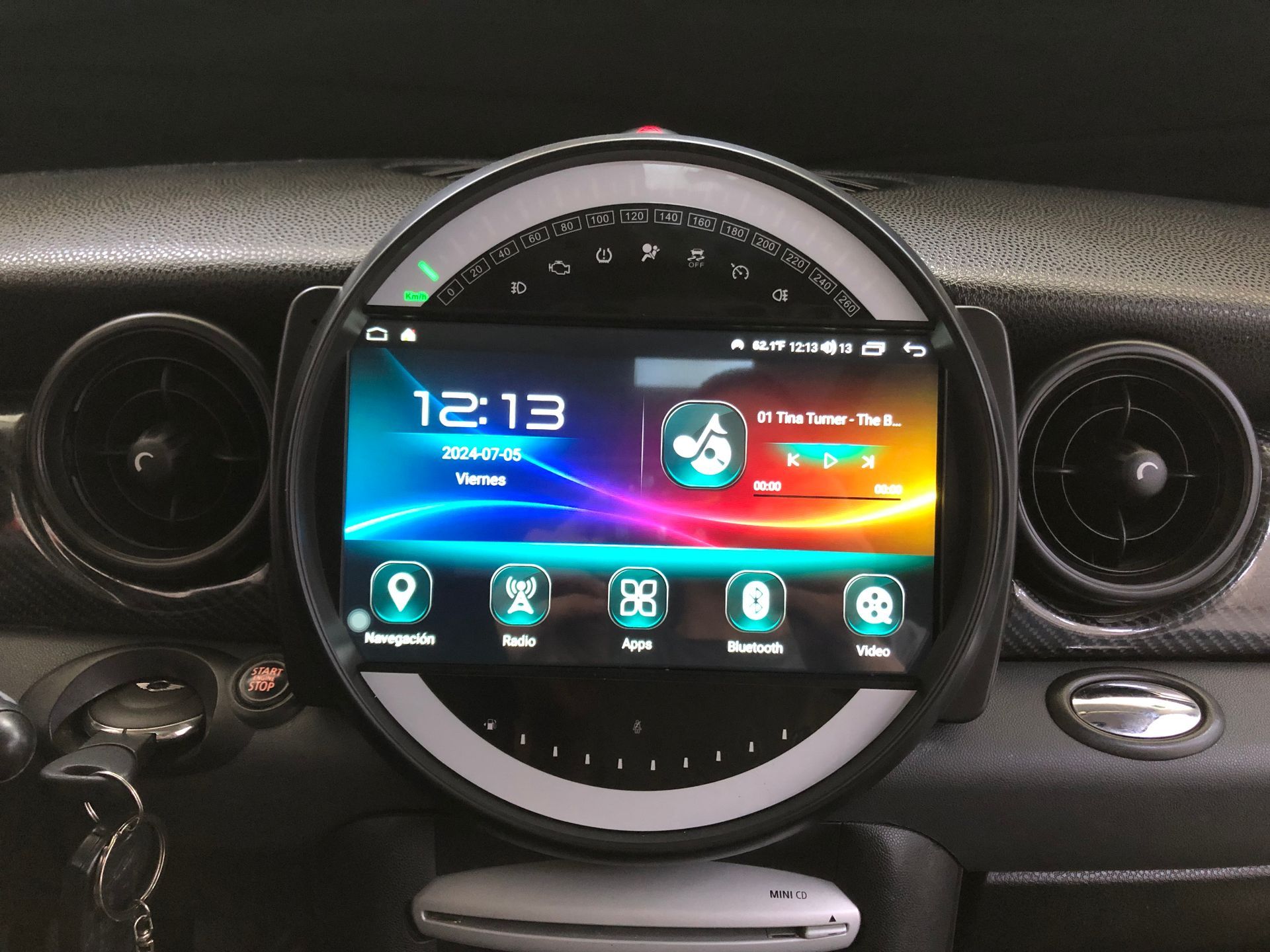Pantalla android 9 MINI R55, R56 y R57 (2006-2014)