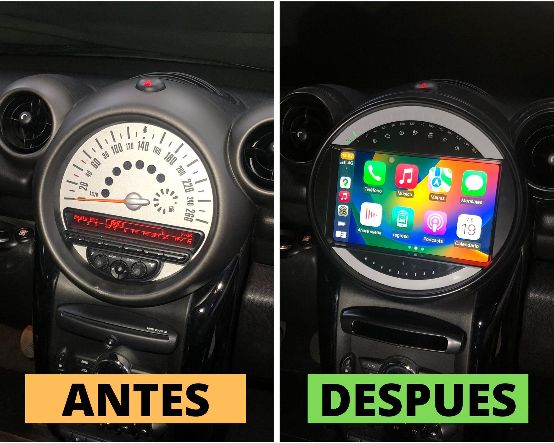 Pantalla Android 9 MINI Countryman R60 (2006-2014)