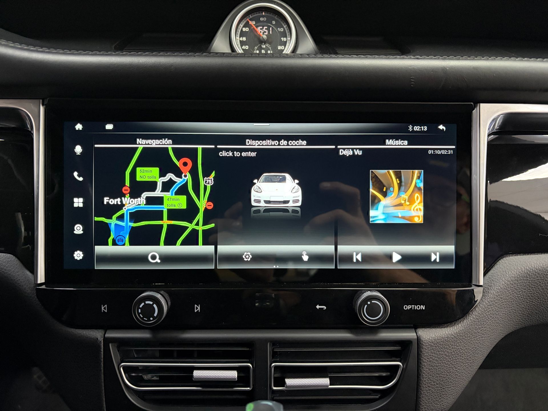 Pantalla android 12 Porsche Macan
