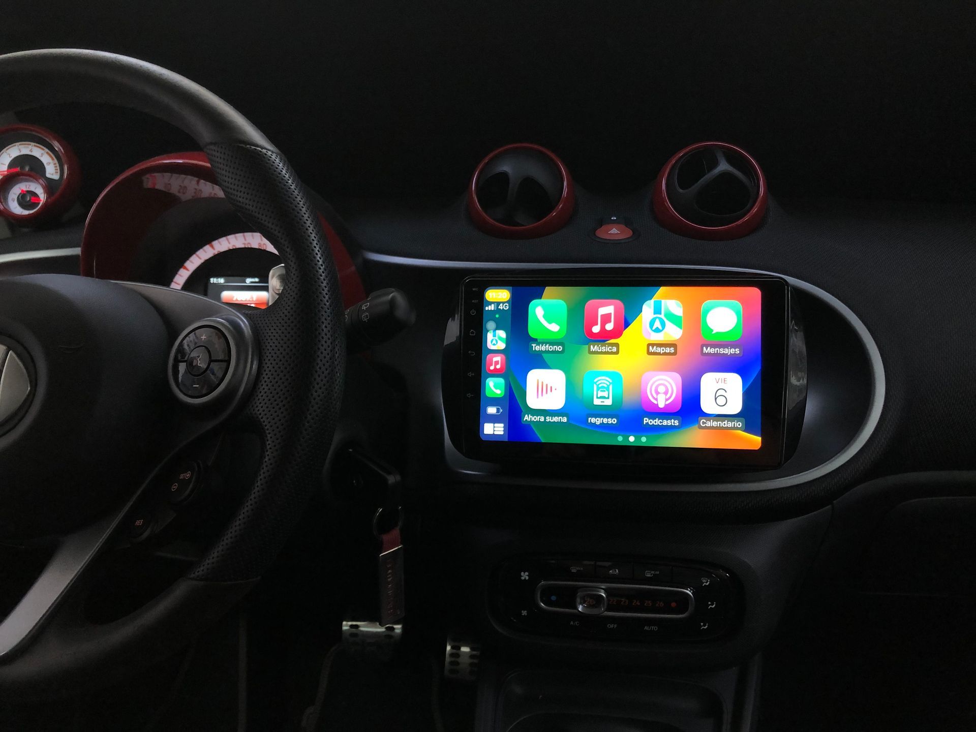 Pantalla android Smart Fortwo 453
