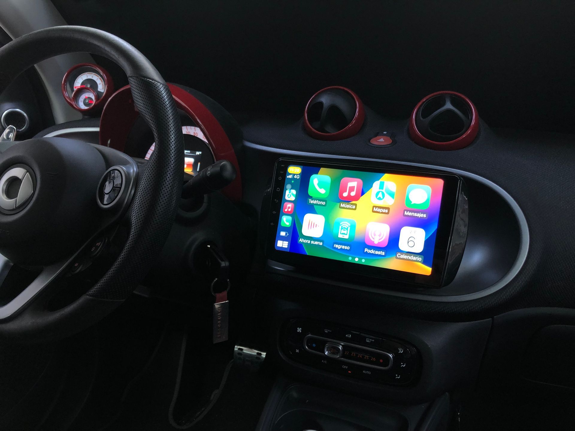 Pantalla android Smart Fortwo 453