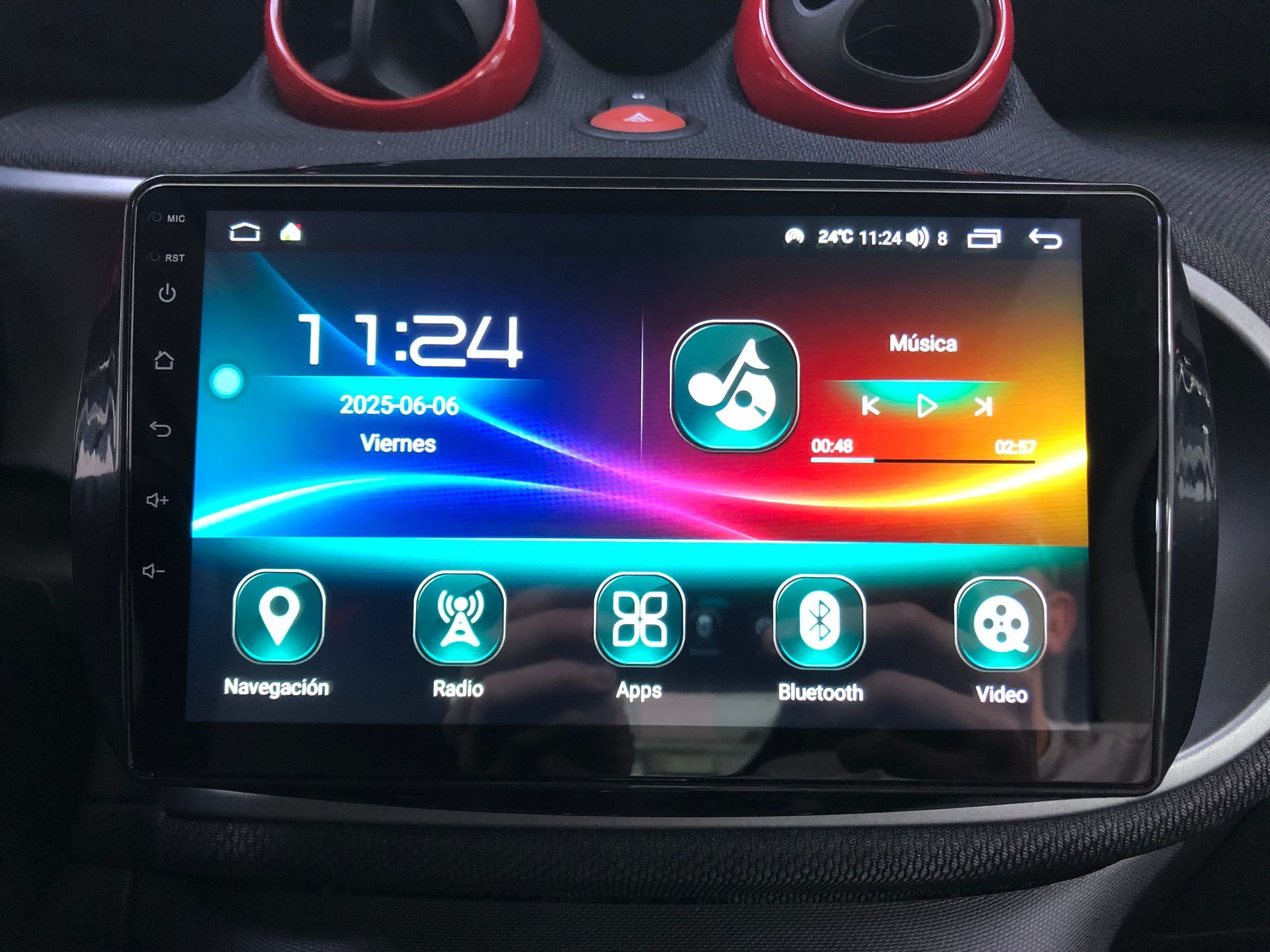 Pantalla android Smart Fortwo 453