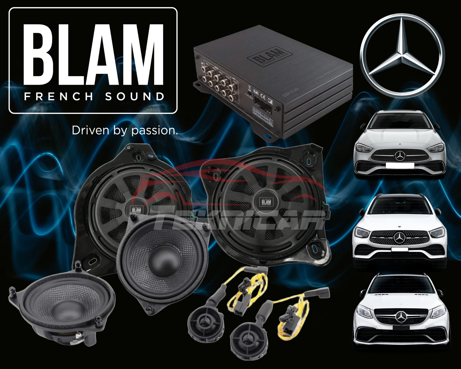Equipo sonido Blam Audio Mercedes 