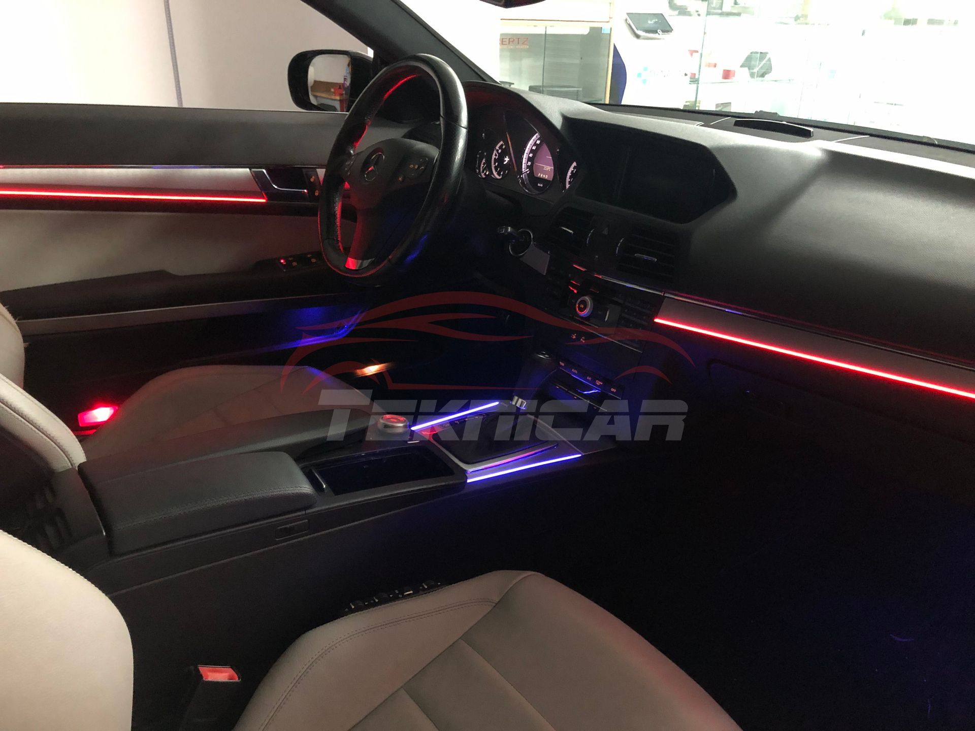 Iluminacion led ambiente Mercedes C W204