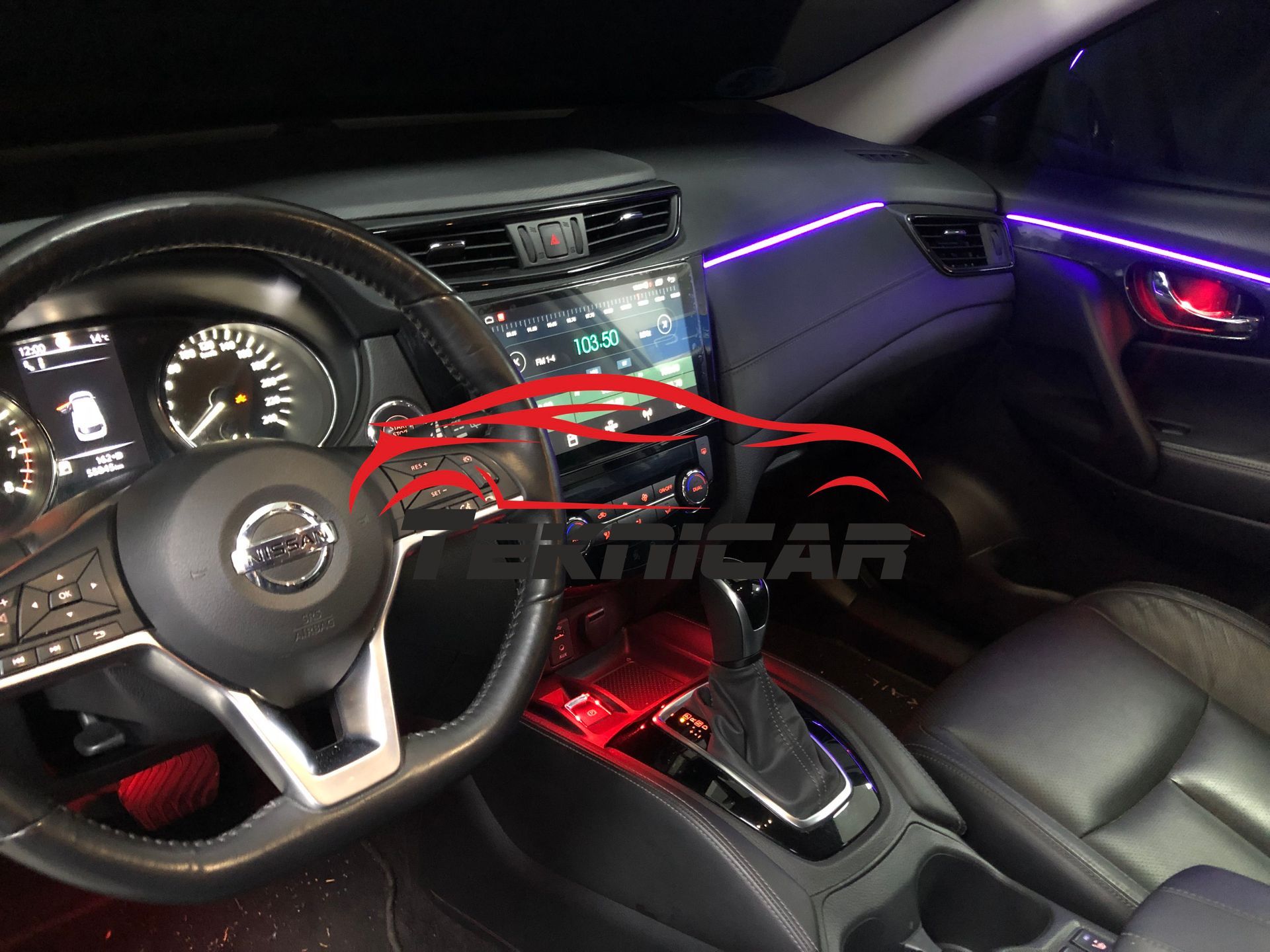 Iluminacion led ambiente Nissan X-Trail