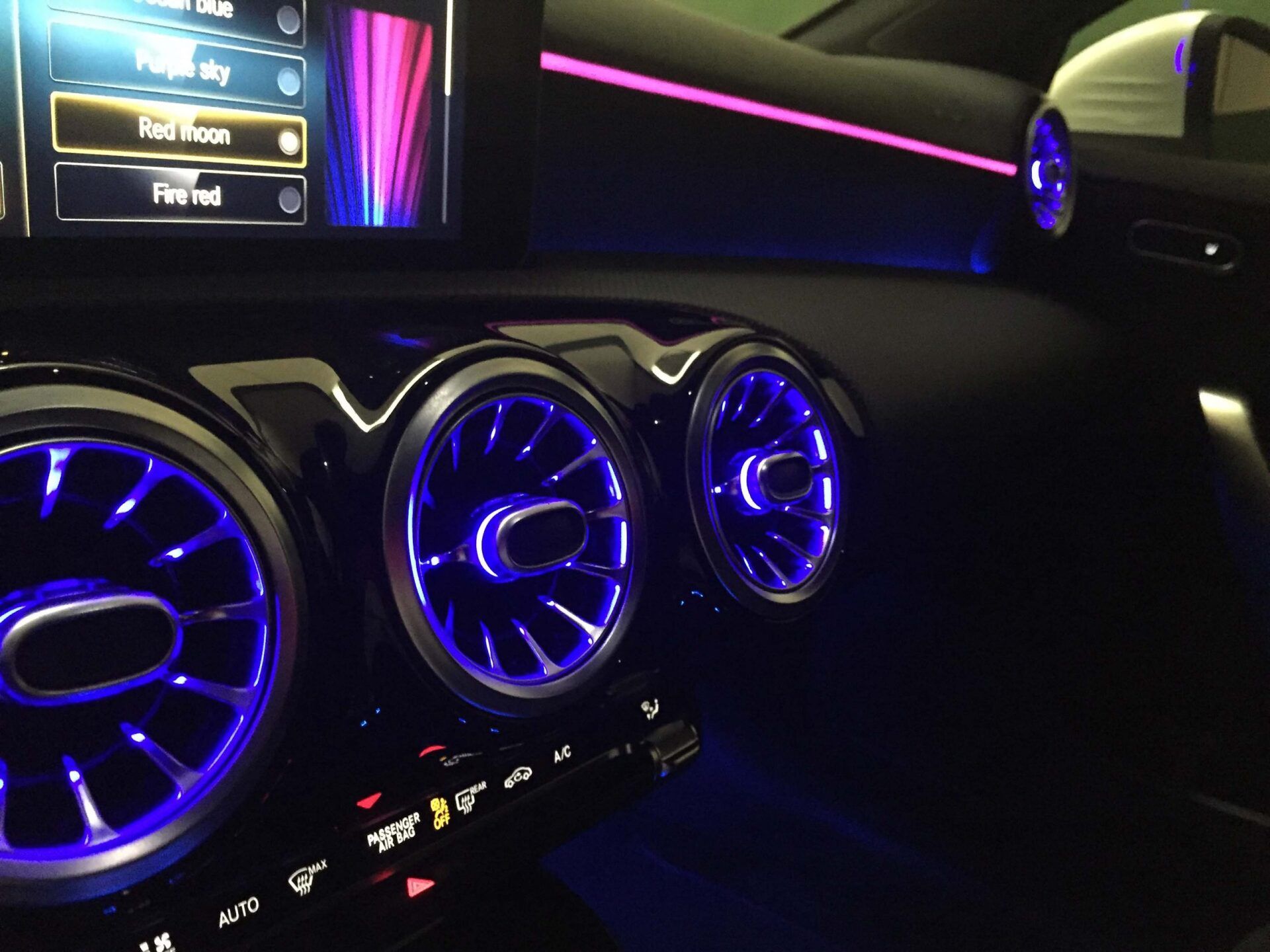 Iluminacion led ambiente Mercedes A W177