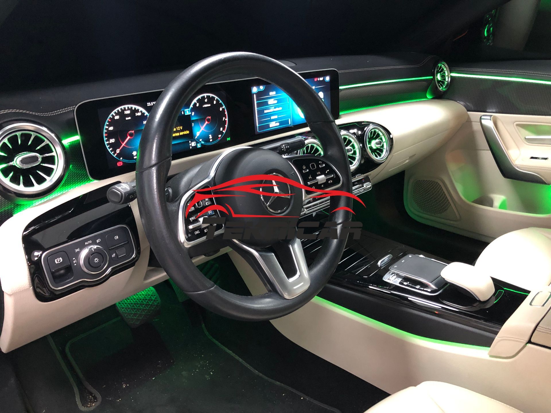 Iluminacion ambiente  Led Mercedes CLA C118