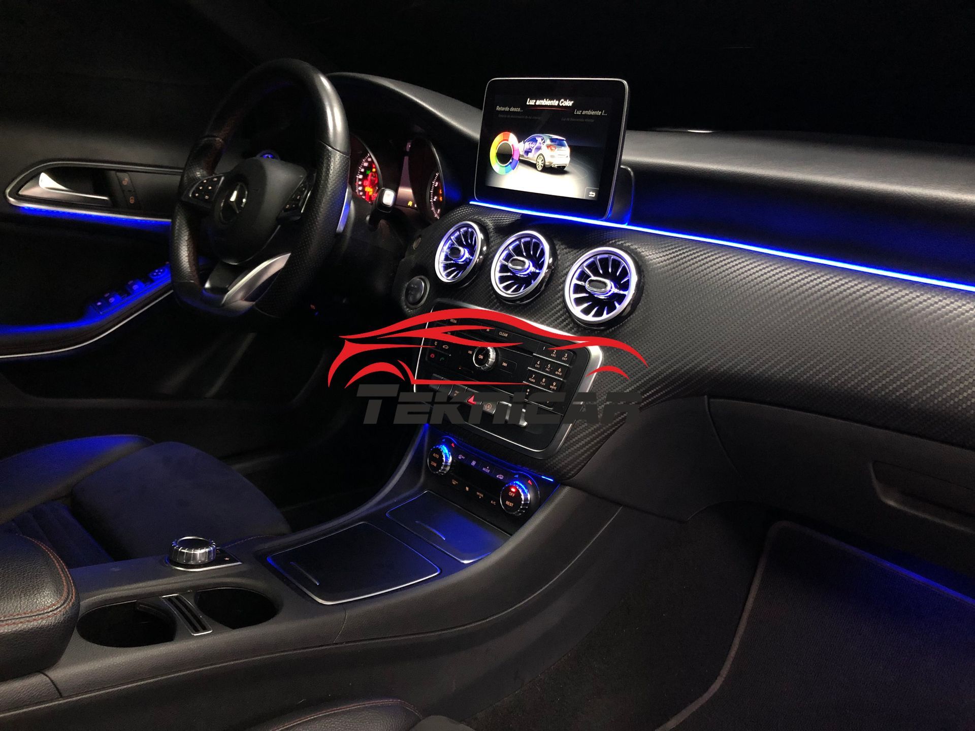 Iluminacion led ambiente Mercedes A, CLA y GLA