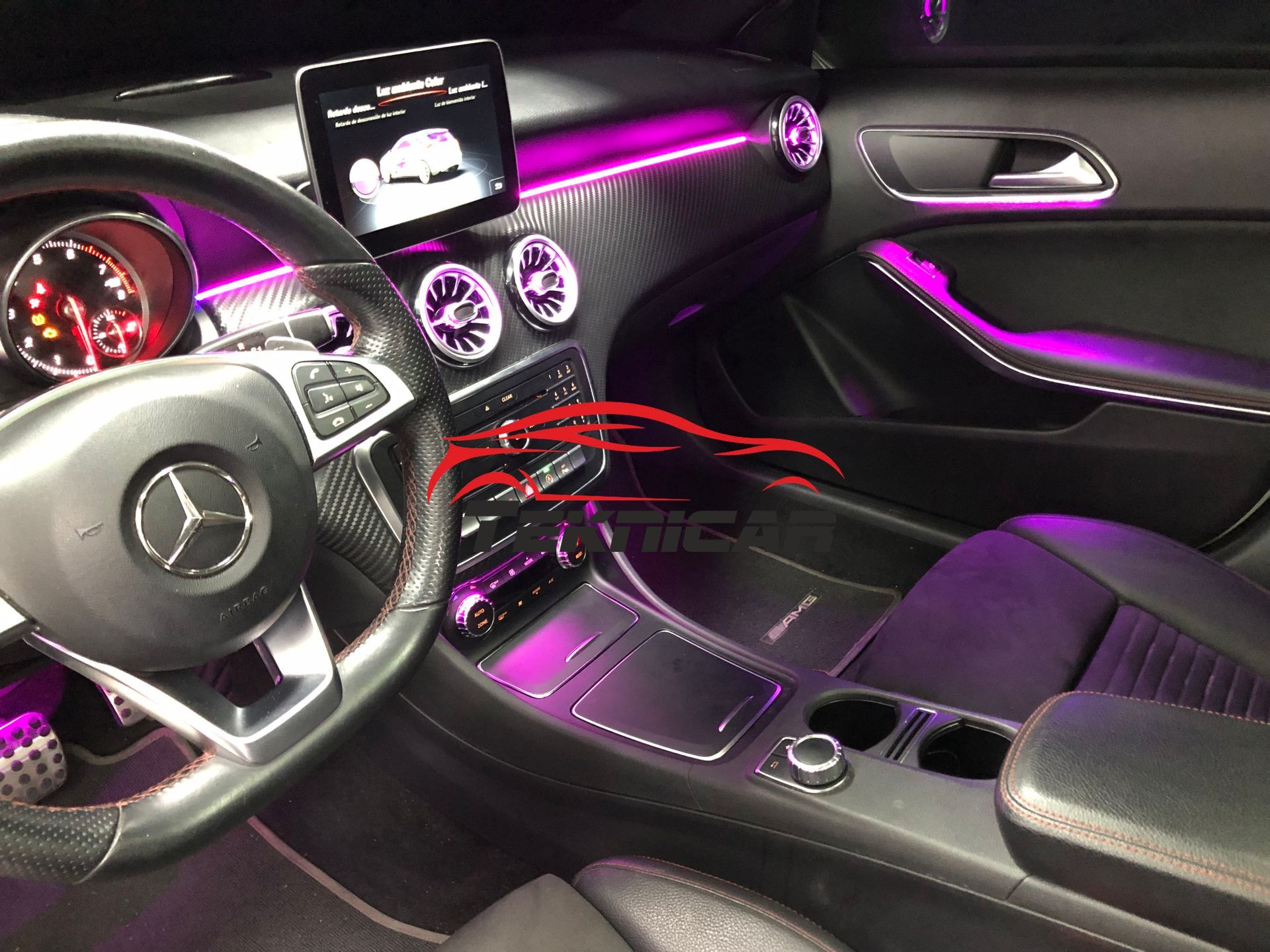 Iluminacion led ambiente Mercedes A, CLA y GLA