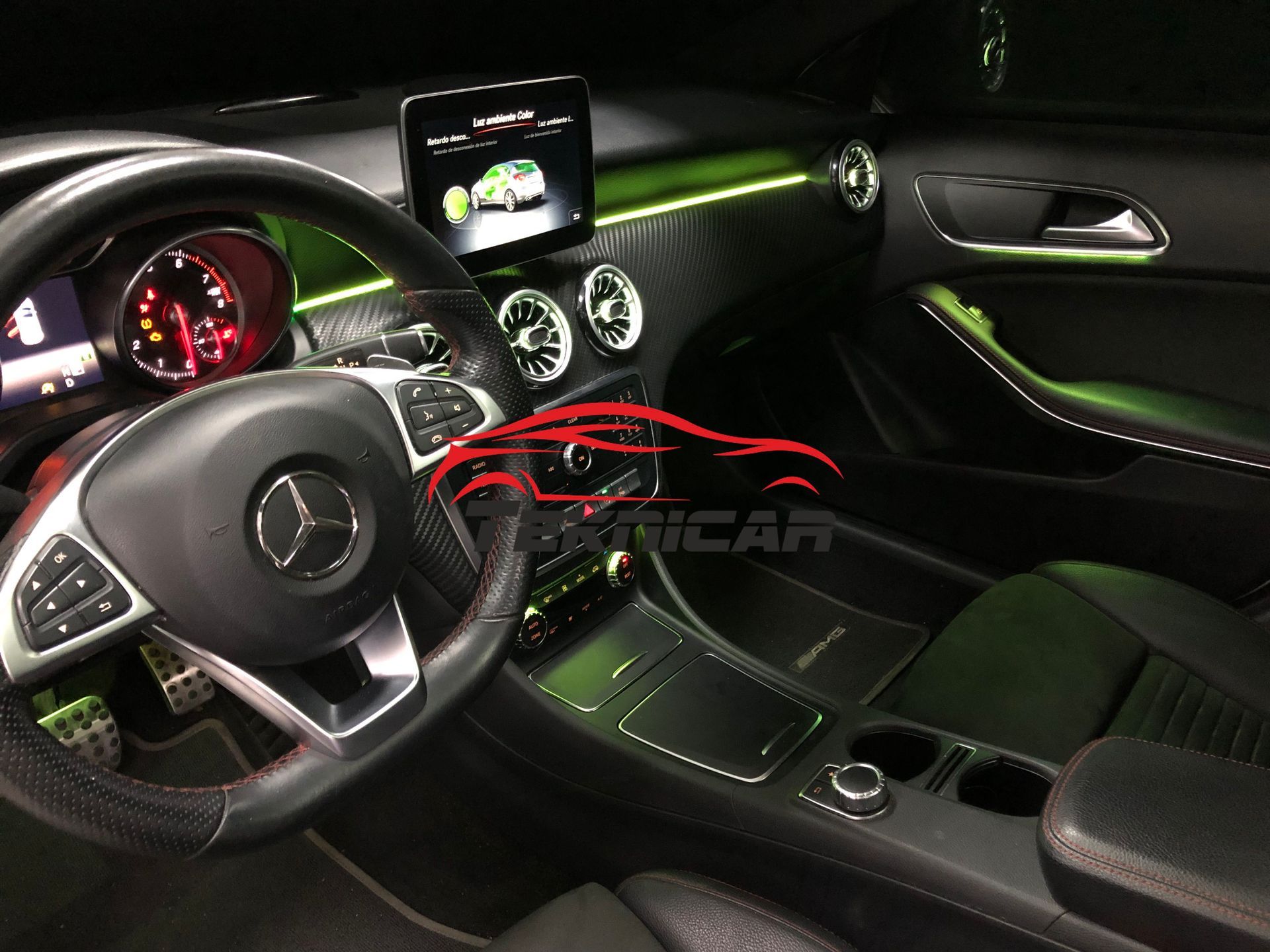 Iluminacion led ambiente Mercedes A, CLA y GLA