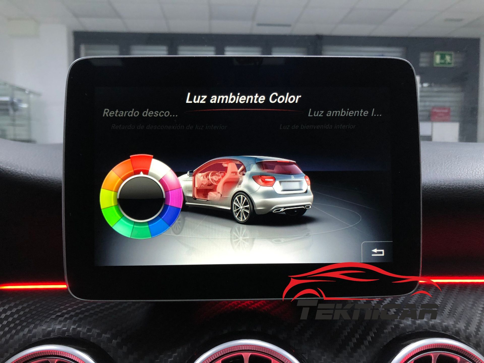 Iluminacion led ambiente Mercedes A, CLA y GLA
