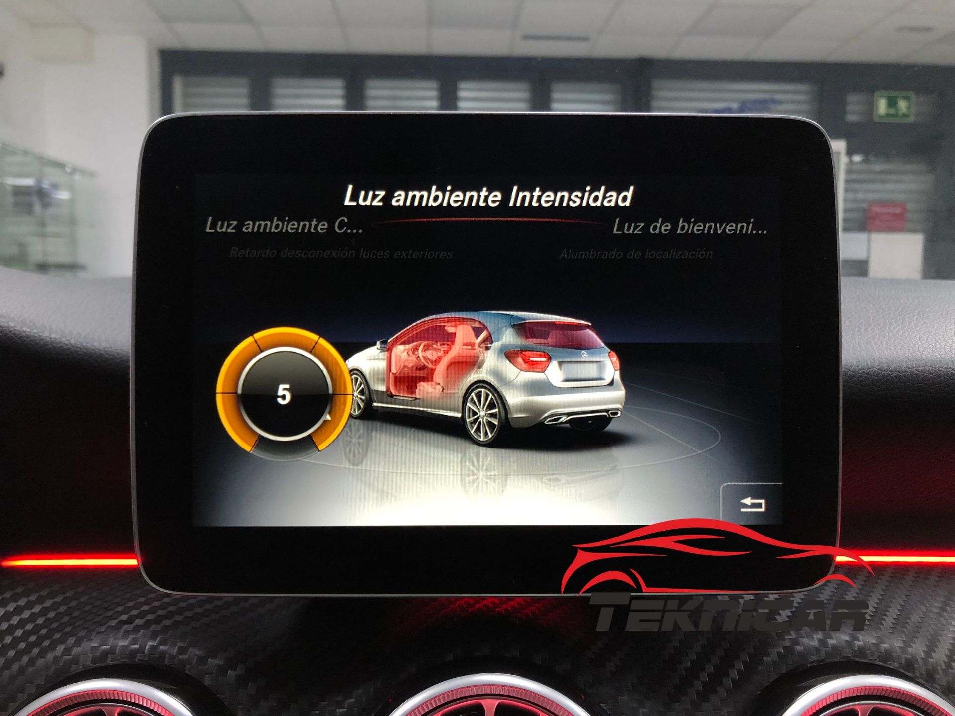 Iluminacion led ambiente Mercedes A, CLA y GLA