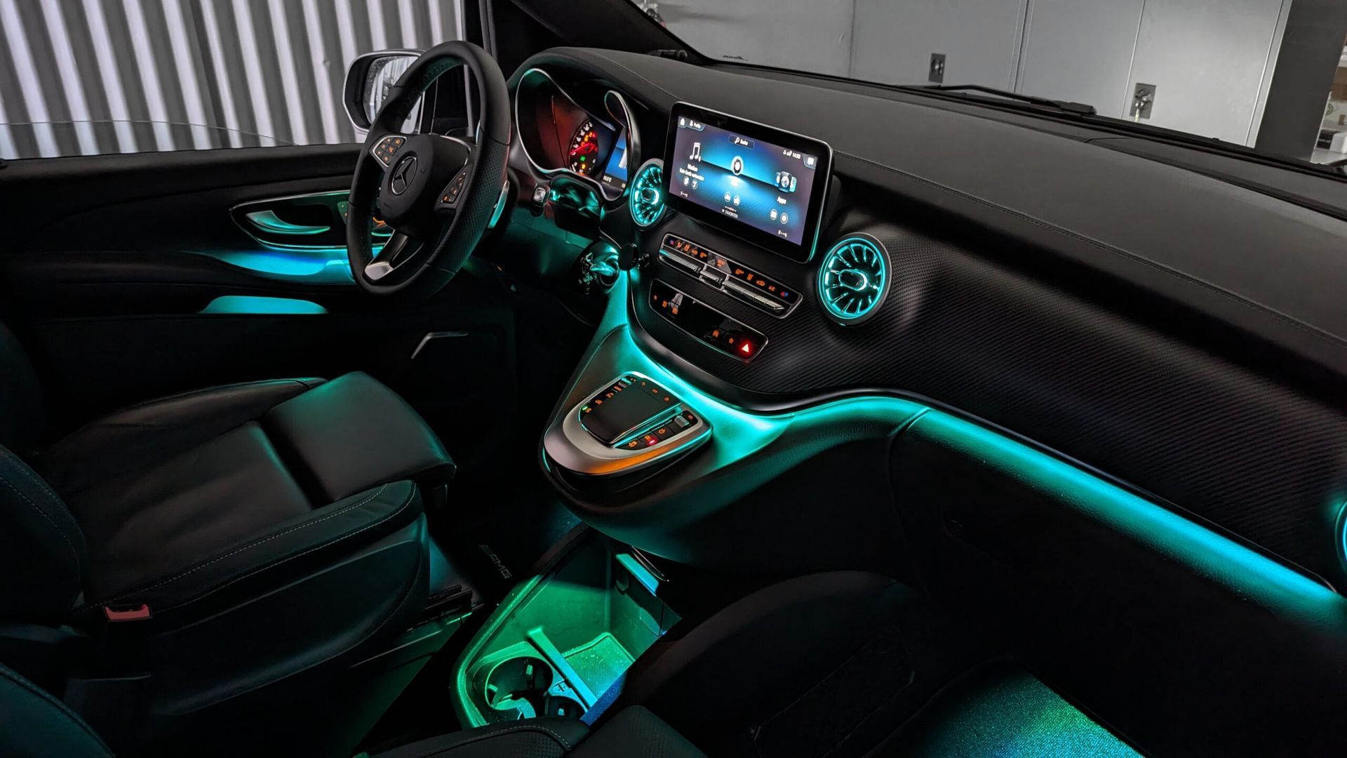 Iluminacion led ambiente Mercedes clase V