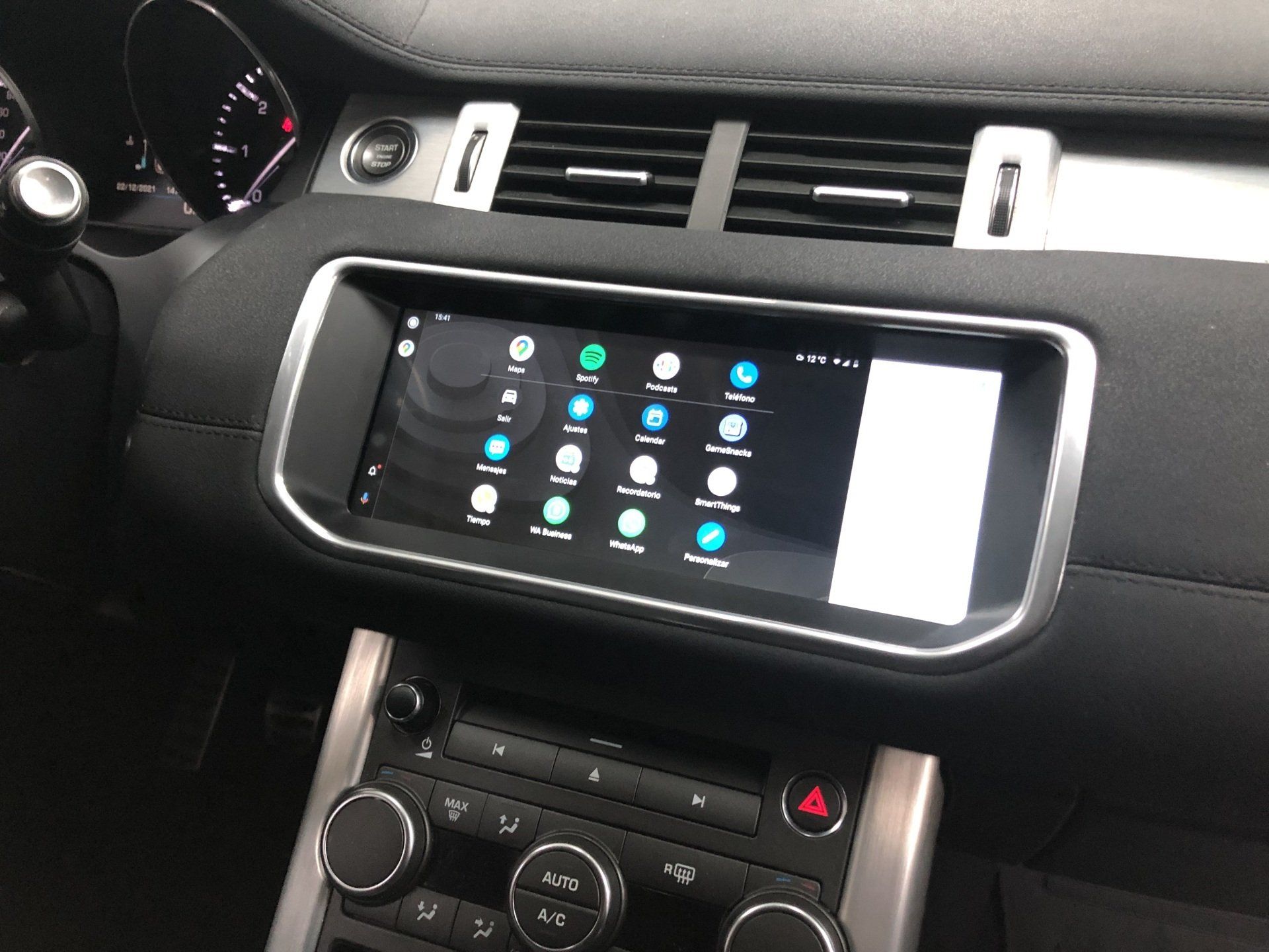 Pantalla android 10,25 Range Rover Evoque