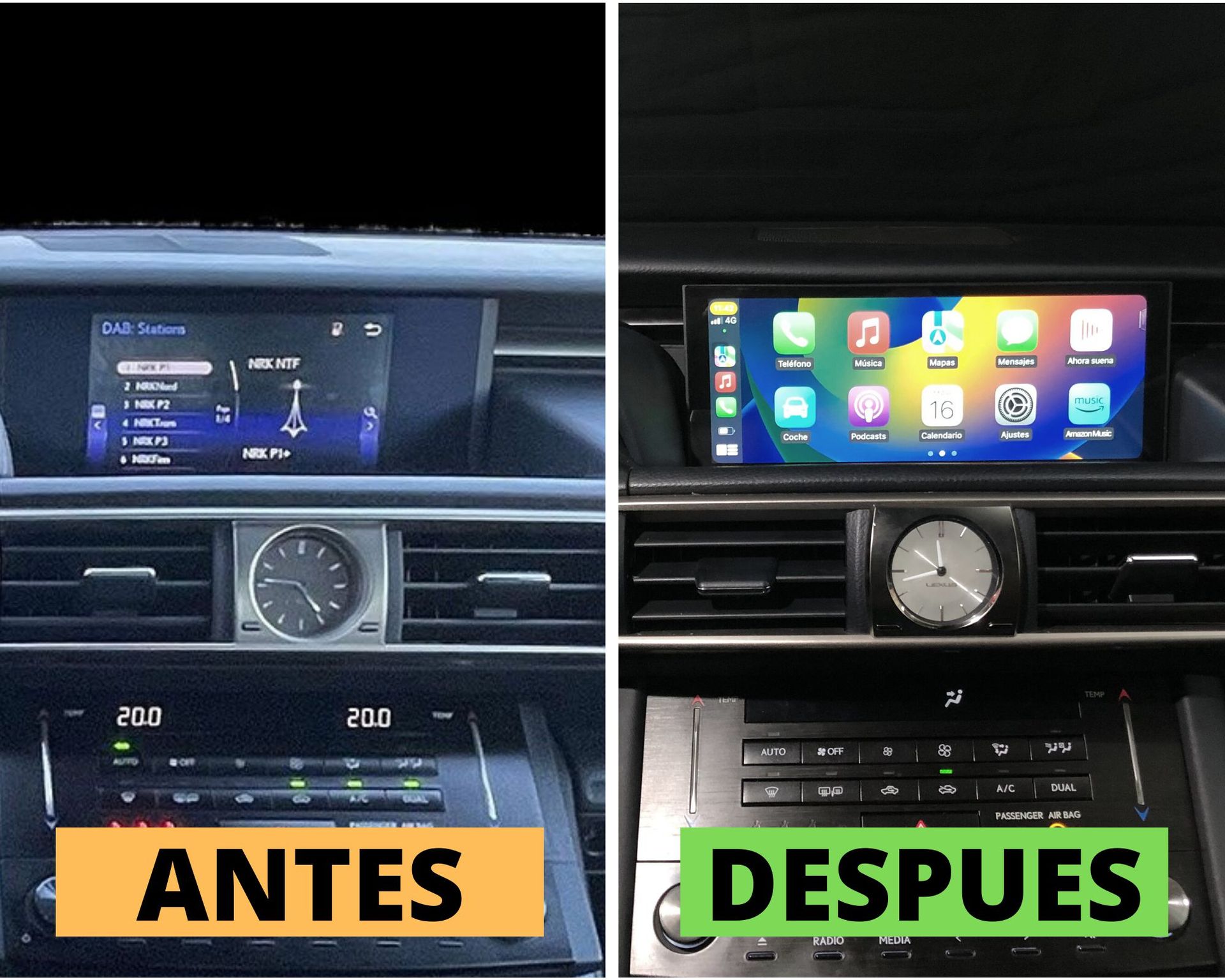 Pantalla Android 10,25 Lexus