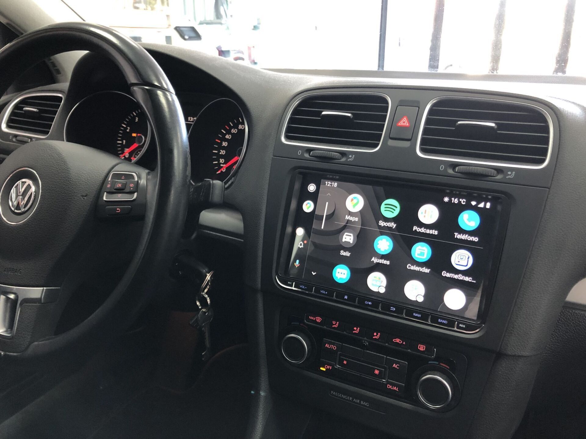 Pantalla android 9 Dynavin 2/16gB VW SEAT SKODA