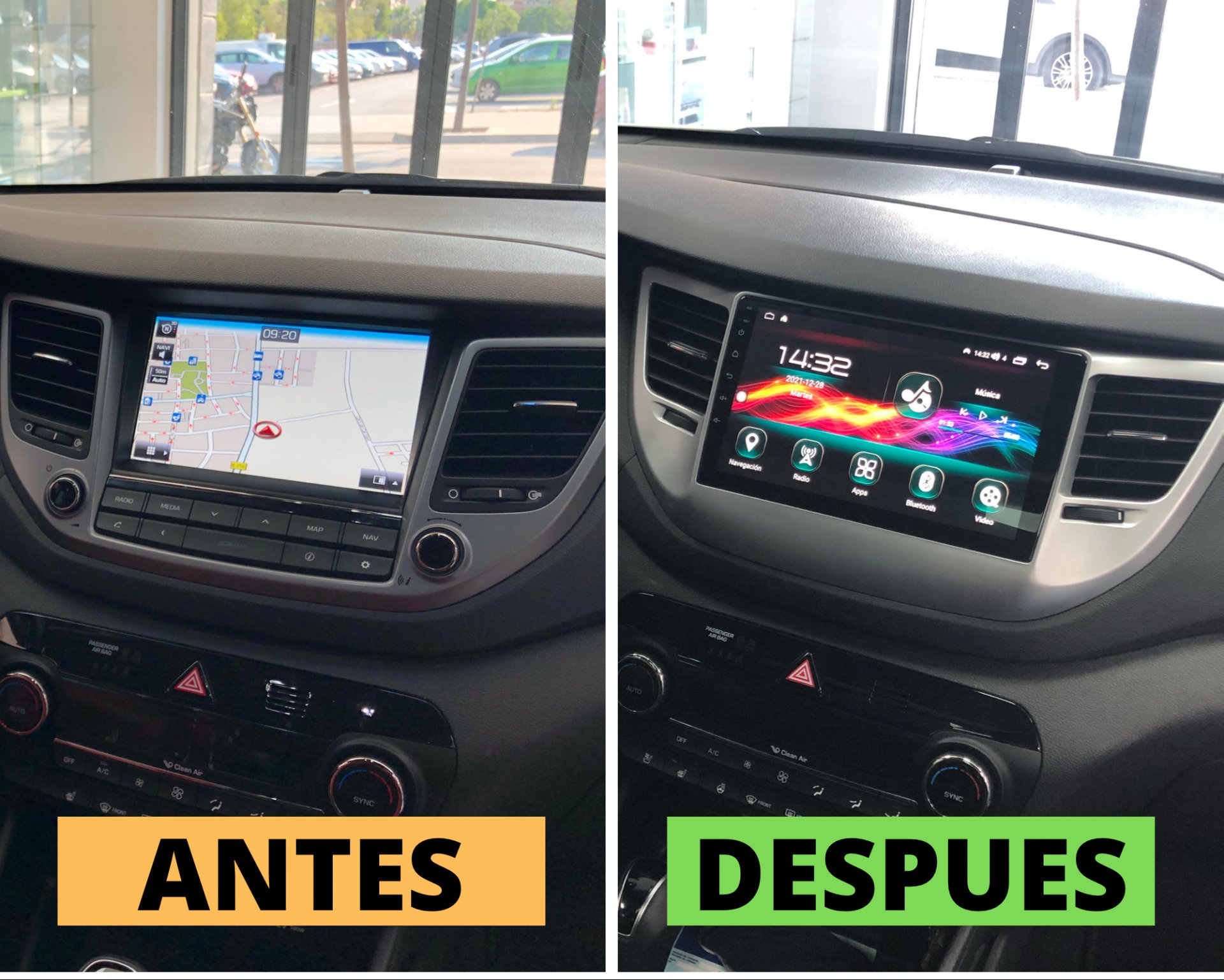 Pantalla android Dynavin Hyundai Tucson
