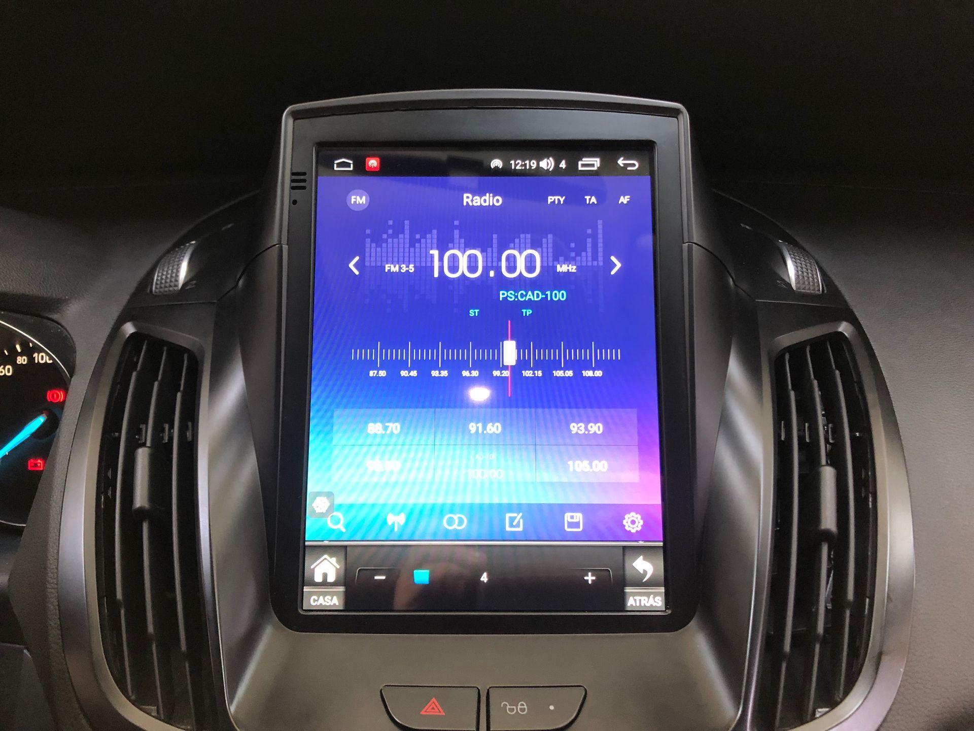 Pantalla android 9 pulgadas Ford Kuga mk2 2012