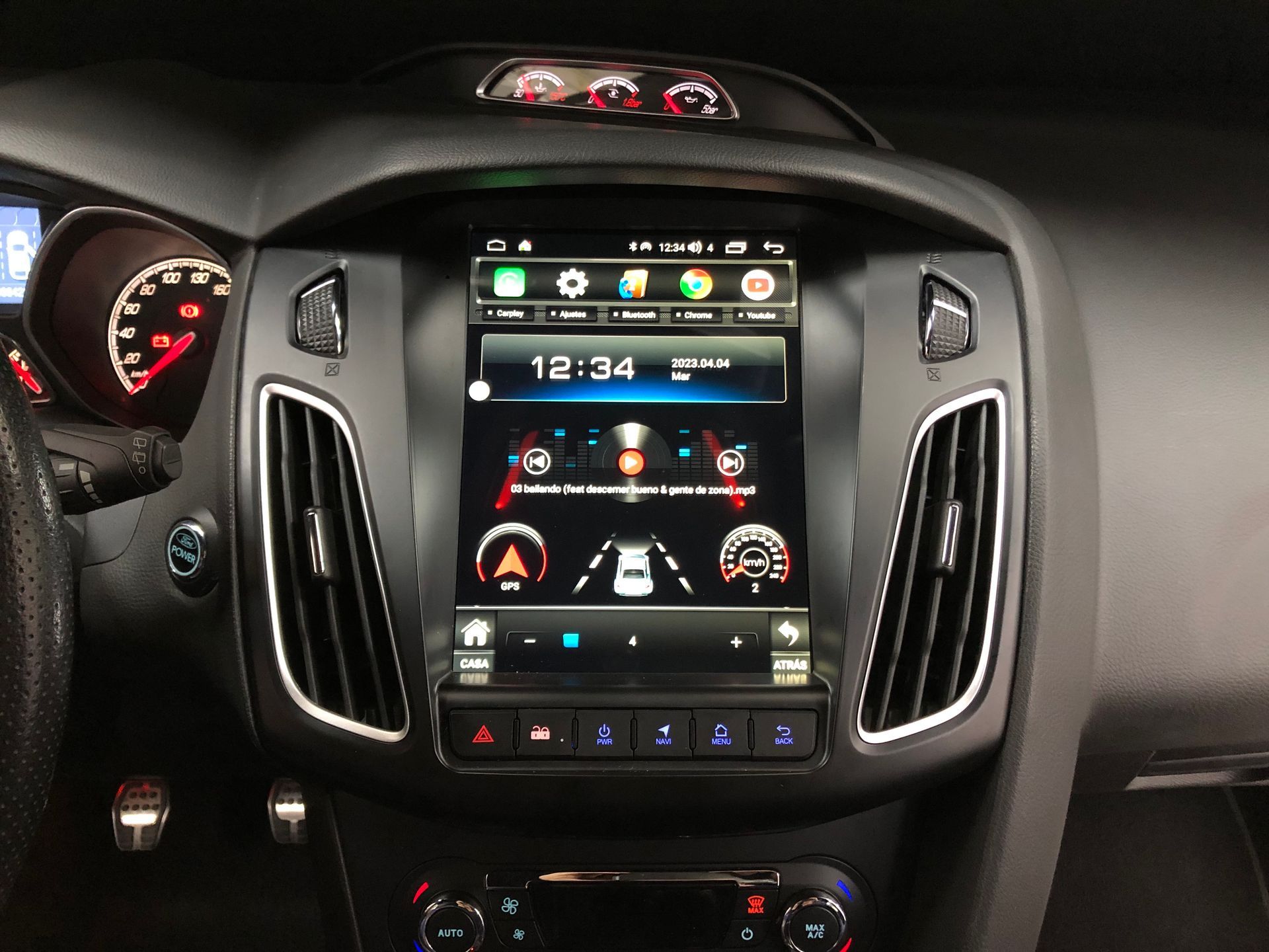 Pantalla android 9 pulgadas Ford Focus mk3 2011-2018
