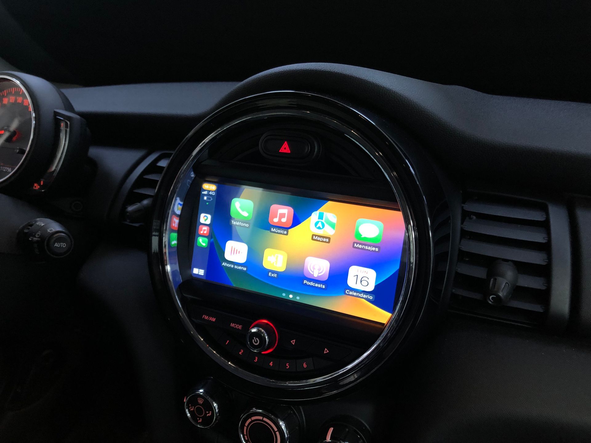 Pantalla android Mini Cooper F55 F56 F57 2018-2023 con sistema EVO