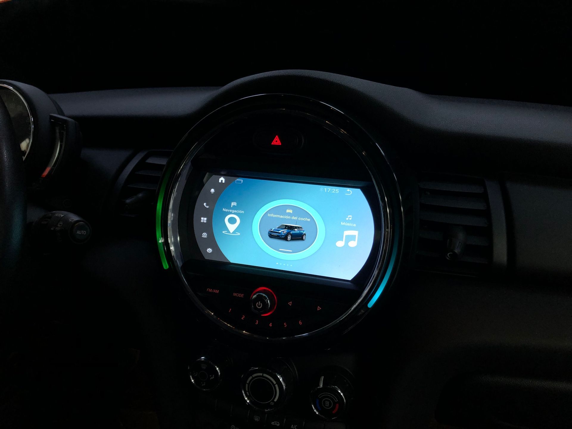 Pantalla android Mini Cooper F55 F56 F57 2018-2023 con sistema EVO