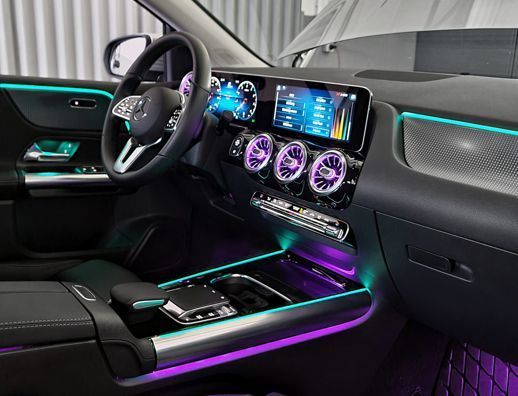 Iluminacion led ambiente Mercedes GLA y Clase B