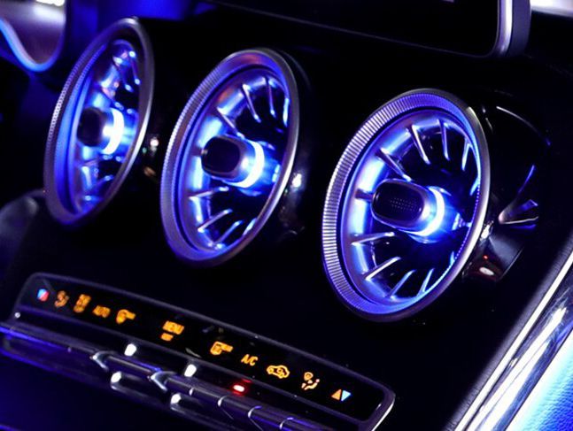 Iluminacion Led aireadores coche