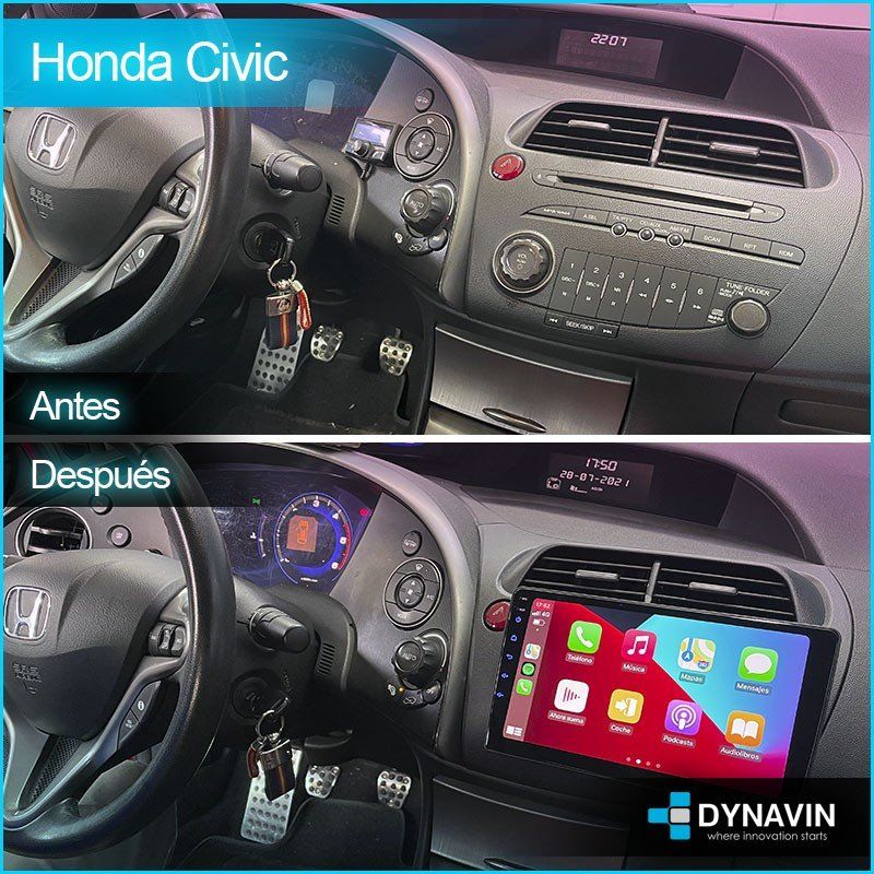 Pantalla android 9 Honda Civic Mk8 2006-2012