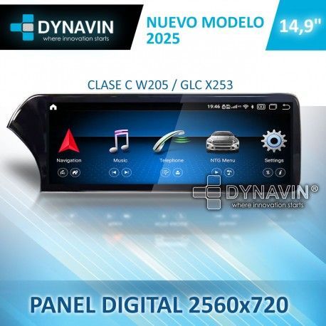 Pantalla android 15 Mercedes c y glc